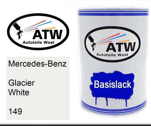 Mercedes-Benz, Glacier White, 149: 500ml Lackdose, von ATW Autoteile West.